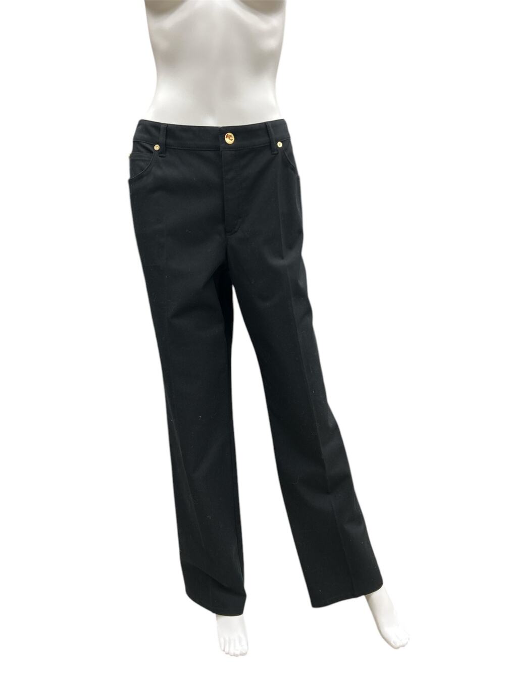 Escada Pants Women’s Size 14 Cotton Tessa Style Made In Croatia Black